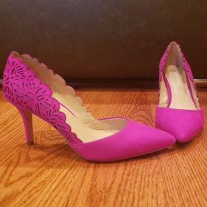 Fuchsia heels BCBG